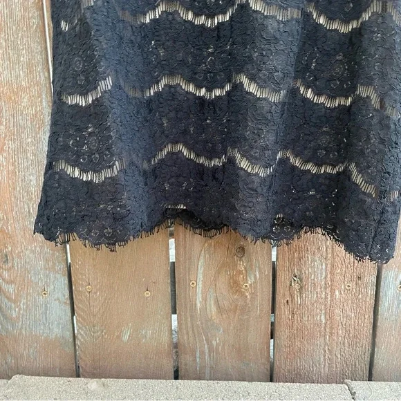 ROSE & OLIVE Women’s Sleeveless Black Lacy Shirt Blouse Size Large - Picture 6 of 8